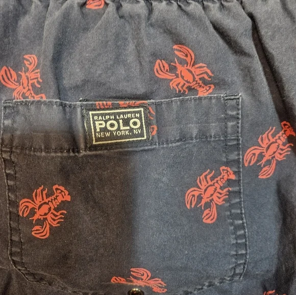 Polo Ralph Lauren Lobster Print Swim Trunks Men’s M - Picture 9 of 9